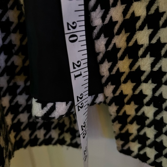 Massimo short swing jacket, black & white Houndstooth pattern, Sz 16W/18W - Picture 8 of 14